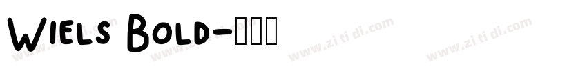 Wiels Bold字体转换